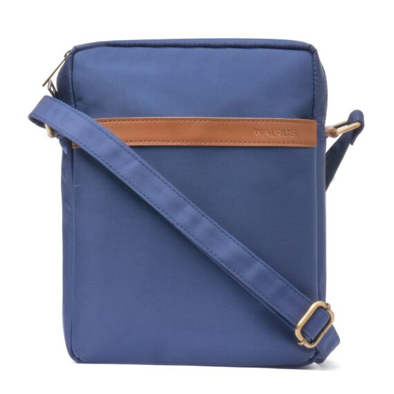 Walrus Easygo VI Series Matte Blue Sling Bag – Functional & Stylish Crossbody Bag with Secure Zippers, Ideal for Travel & Daily Use