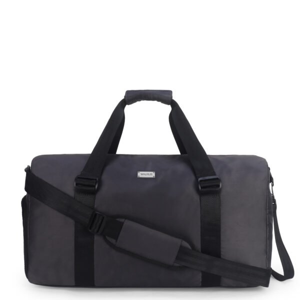 Walurs Hydra IV Series Duffel Bag | Multipurpose Travel Bag with Shoe Pocket | Water-Resistant Fabric | Large Size - Black