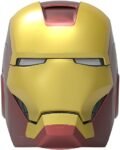 Walrus Marvel-Inspired Iron Man Helmet Speaker – Wireless Bluetooth, Stereo Audio, Multi-Mode Playback – Great for Desk, Gaming & Parties – Gold Red Edition