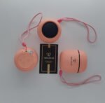 Walrus WS-Y06 Mini Wireless Bluetooth Speaker | FM/TF Card Support | Hands-Free Calling | Portable Music Use | Built-in Mic | 3W Output | Compact Size | Pink