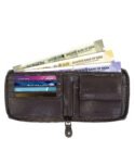 Walrus Brown Color Nature Friendly Vegan Leather Zipper Men Wallet
