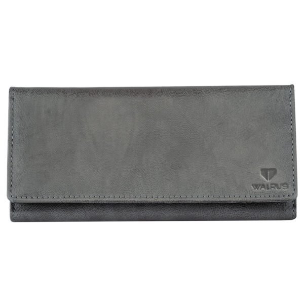 Walrus Berlin Series Grey Vegan Leather Women Clutch