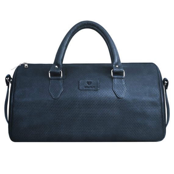 Walrus Weave Series Blue Vegan Leather Travelling Duffle Bag