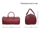 Walrus Elite Series Red Vegan Leather Travelling Duffle Bag