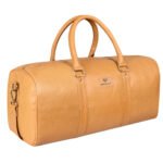 Walrus Animal II Series Beige Vegan Leather Travelling Duffle Bag