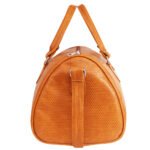 Walrus Weave Series Beige Vegan Leather Travelling Duffle Bag
