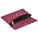 Walrus Colors II Series Maroon Vegan Leather Women Clutch with Addition Sleeve Pouch Insert
