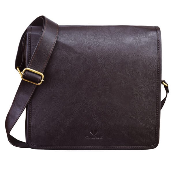 Walrus Play Series Brown Vegan Leather Sling Bag