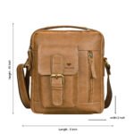 Walrus Woods Series Tan Vegan Leather Sling Bag