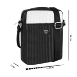 Walrus Stripes Series White Vegan Leather Sling Bag