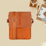 Walrus Classic Gold Silver Synthetic Leather Sling Bag