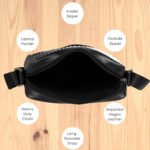 Walrus Stripes Series White Vegan Leather Sling Bag