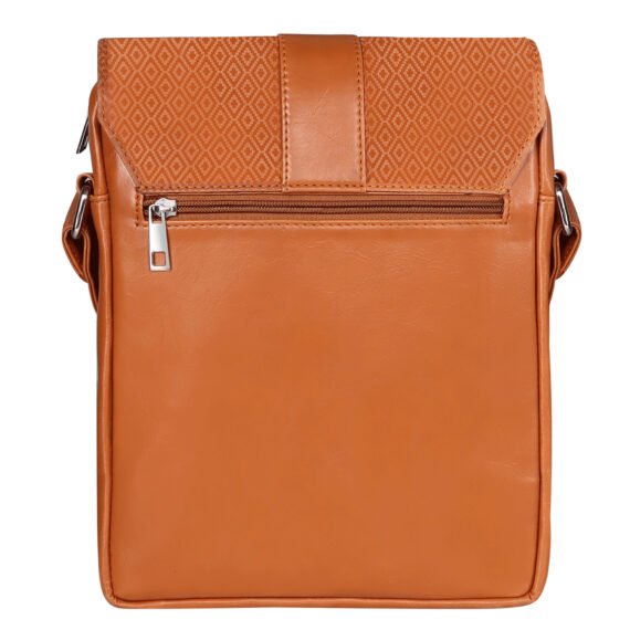 Walrus Classic Gold Silver Synthetic Leather Sling Bag