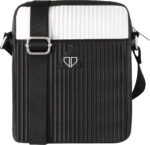 Walrus Stripes Series White Vegan Leather Sling Bag