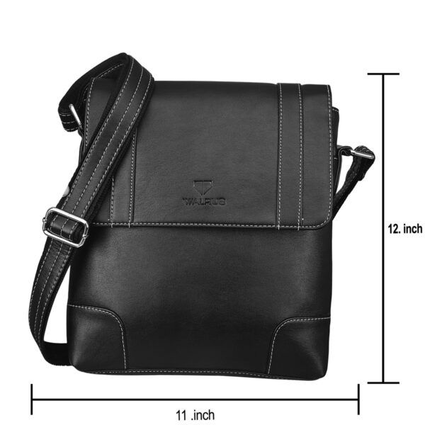 Walrus Andrew Series Black Vegan Leather Sling Bag