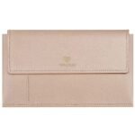 Walrus Colors II Series Beige Vegan Leather Women Clutch with Addition Sleeve Pouch Insert