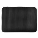 Walrus Stripes Series Black Vegan Leather 15.6 Inch Laptop Messenger Bag
