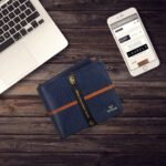 Walrus Newton Blue Genuine Leather Bi Fold Men Wallet