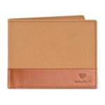Walrus Zeus II Tan Nature Friendly Vegan Leather Bi Fold Men Wallet