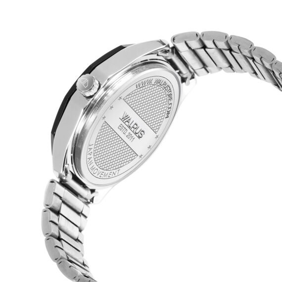 Walrus Elite XXII Series Silver Premium Wrist Watch For Men With Day & Date Function