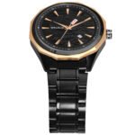 Walrus Black Dial Analog Leather Strap Wrist Watch For Men