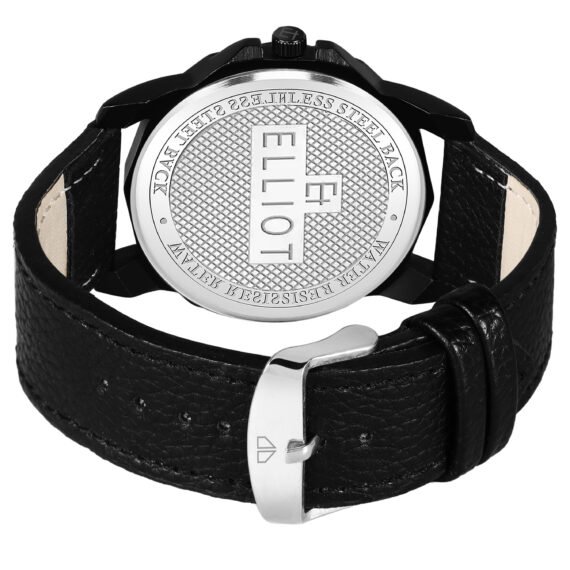 Walrus Black Dial Analog Leather Strap Wrist Watch For Men