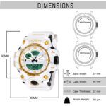 Walrus White Analog Digital Wrist Watch For Men