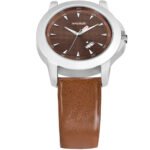 Walrus Maverick XVI Series Brown Dial Day & Date Function Wrist Watch For Men