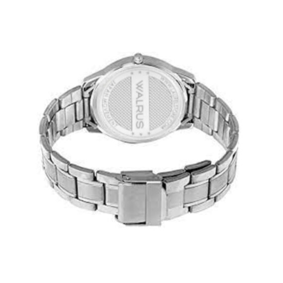 Walrus White Dial Analog Metal Chain Wrist Watch For Women