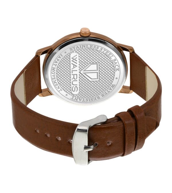 Walrus Multicolor Dial Analog Leather Strap Wrist Watch For Men