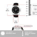 Walrus Black Dial Analog Leather Strap Wrist Watch For Men