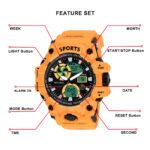Walrus Yellow Analog Digital Wrist Watch For Men