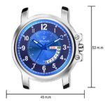 Walrus Invictus Series Blue Dial Men Metallic Wristwatch With Day & Date Function