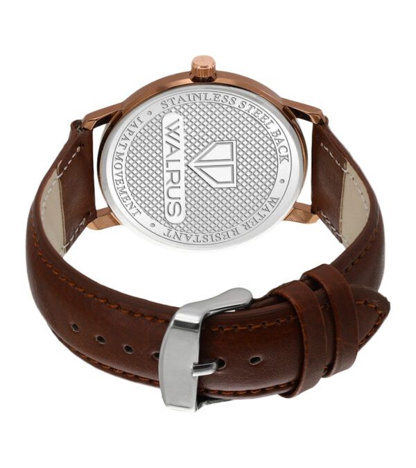 Walrus Multicolor Dial Analog Leather Strap Wrist Watch For Men