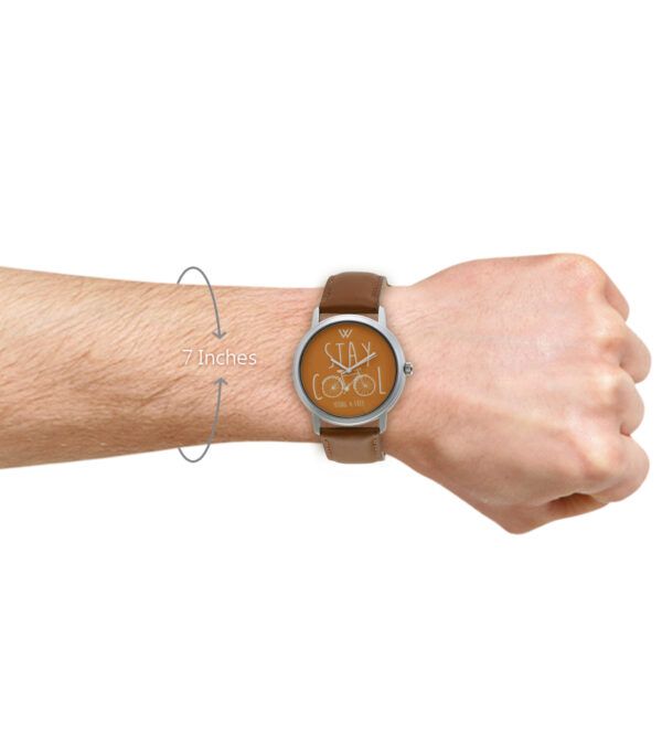Walrus Multicolor Dial Analog Leather Strap Wrist Watch For Men