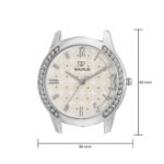 Walrus White Dial Analog Metal Chain Wrist Watch For Women