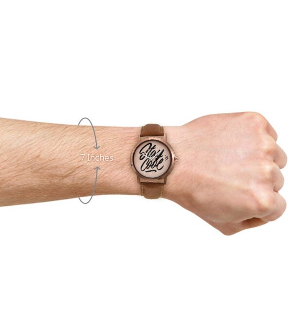 Walrus Multicolor Dial Analog Leather Strap Wrist Watch For Men