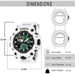 Walrus White Analog Digital Wrist Watch For Men