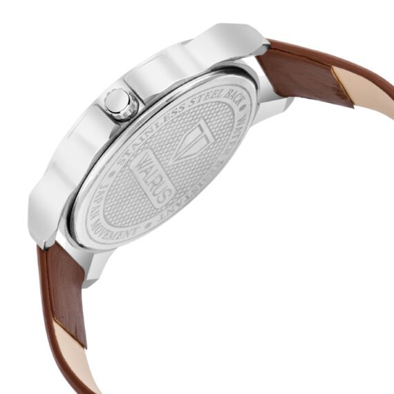 Walrus Maverick XVI Series Brown Dial Day & Date Function Wrist Watch For Men