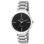 Walrus Alice Series Black Dial Metallic Wrist Watch For Women