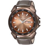 Walrus Invictus XXXI Series Brown Dial Wrist Watch For Men With Day & Date Function
