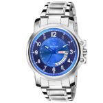 Walrus Invictus Series Blue Dial Men Metallic Wristwatch With Day & Date Function
