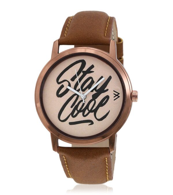 Walrus Multicolor Dial Analog Leather Strap Wrist Watch For Men