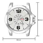 Walrus Silver Dial Analog Date Date Leather Strap Wrist Watch For Men