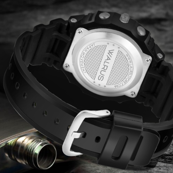 Walrus Black Analog Digital Wrist Watch For Men