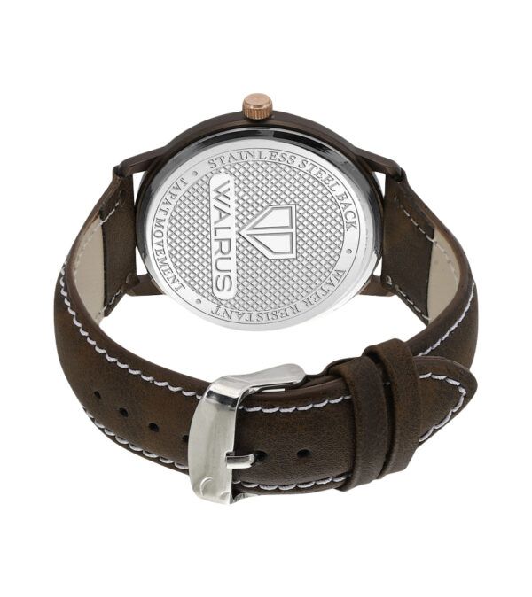 Walrus Multicolor Dial Analog Leather Strap Wrist Watch For Men