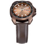 Walrus Invictus XXXI Series Brown Dial Wrist Watch For Men With Day & Date Function