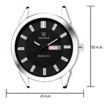 Walrus Invictus III Series Black Dial Men Metallic Wristwatch With Day & Date Function