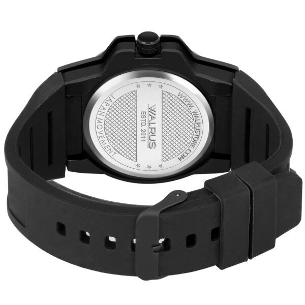 Walrus Raider Series Metallic Dial Date Function Watch With Silicone Strap