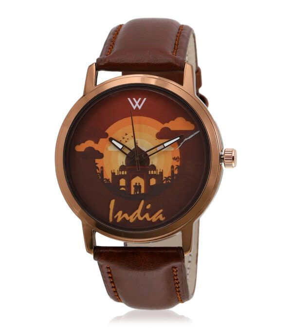 Walrus Multicolor Dial Analog Leather Strap Wrist Watch For Men